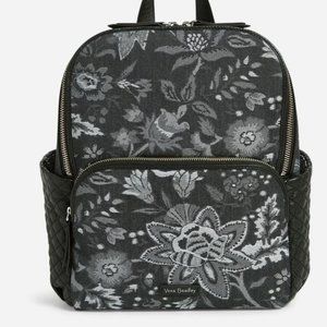 Vera Bradley Foxwood Leather Carryall Backpack new with tag